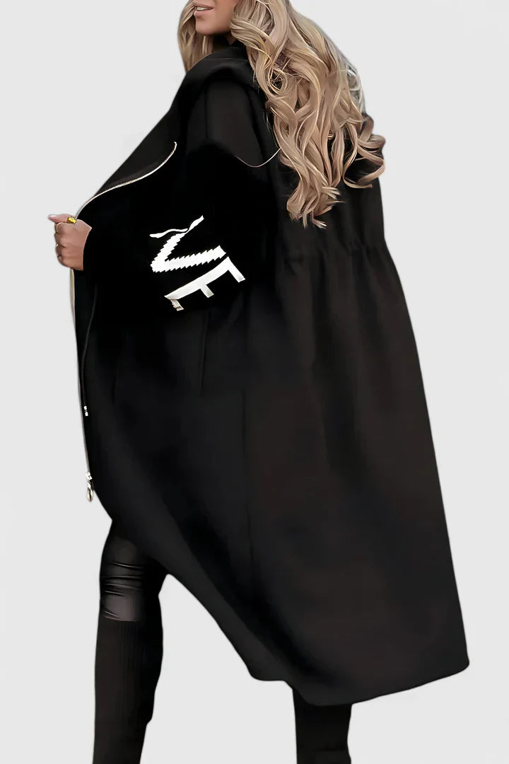 Vaye™ | Elegant Hooded Coat – ALAMODARA USA